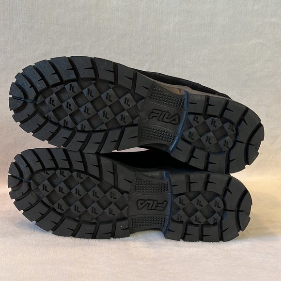 Fila Black Diviner FS Red Laced Hiking Boots 10.5 or 12 - Picture 7 of 7